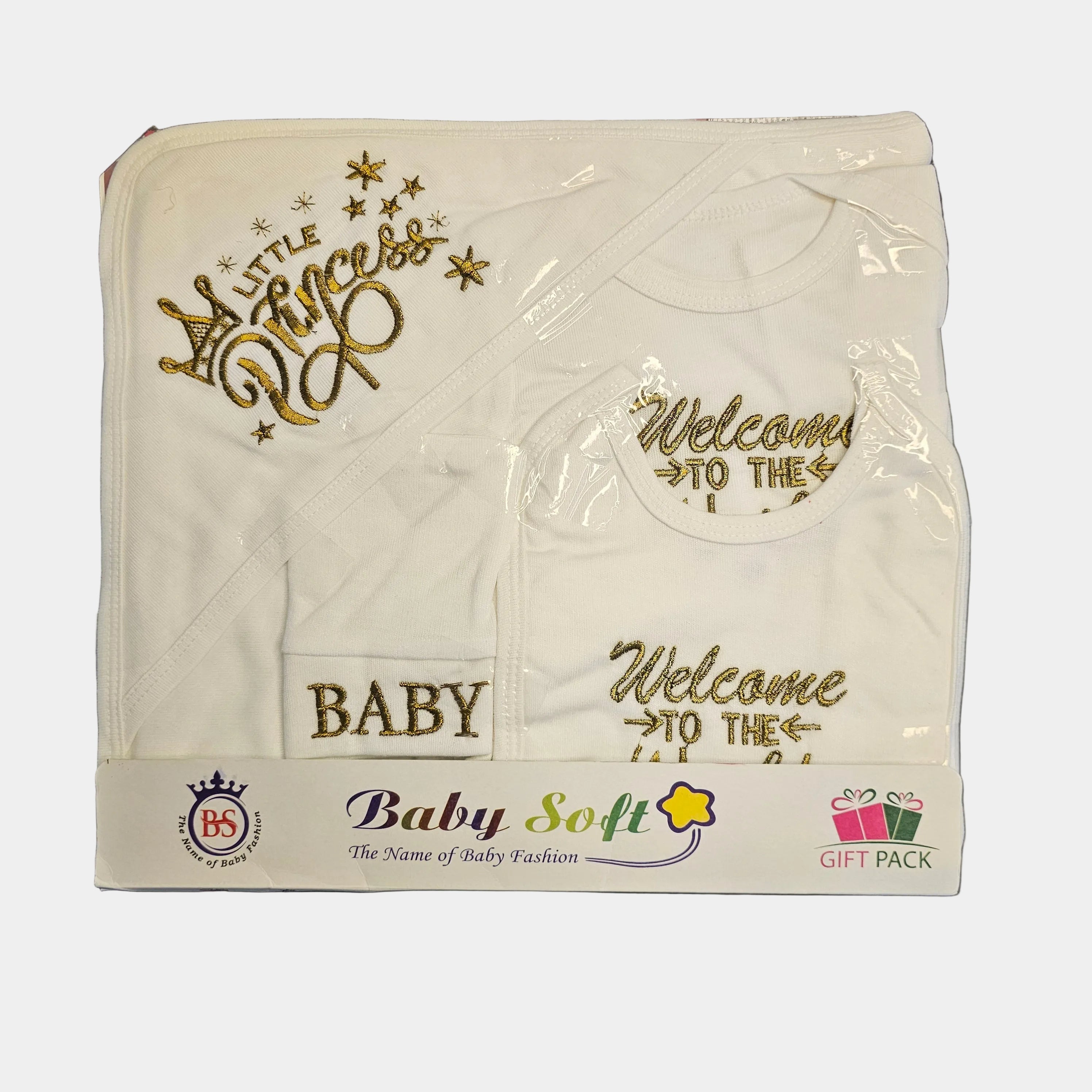Welcome to the World Baby Dress Set – Newborn Baby Clothes | Bacha Toys