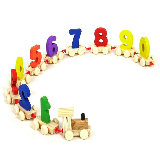 Digital Small Wooden Train – Learn Counting & Words | Bacha Toys