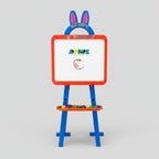 3-in-1 Kids Magnetic Writing Board – White Board, Black Board & Learning Easel