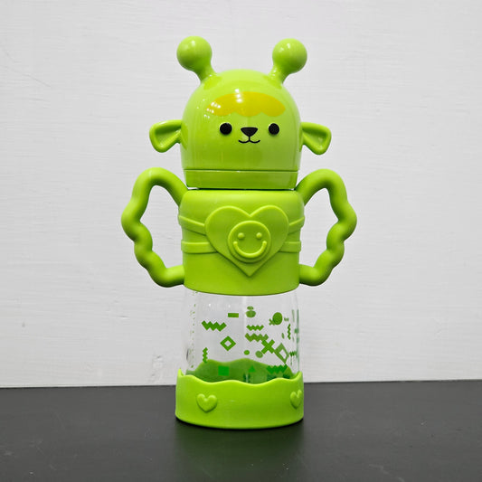 Baby Glass Feeder Green 250ml – Healthy & Durable Feeding Bottle | Bacha Toys
