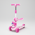 Kids 3 Wheel Scooter with Seat – Foldable Ride-On with Lights & Music