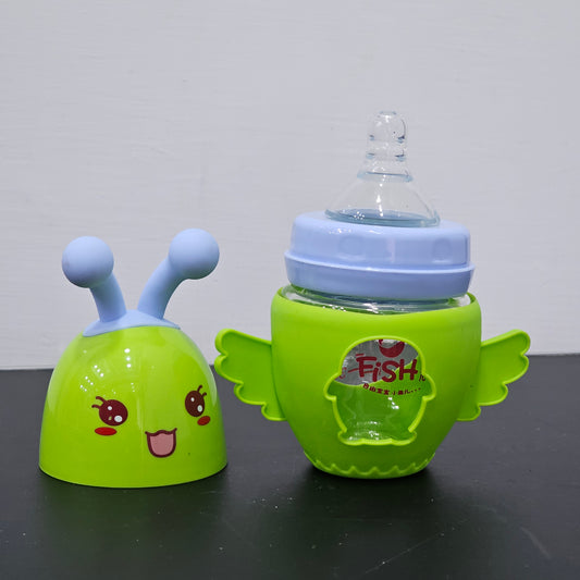 Baby Glass Feeder Green 60ml – Safe, Compact & Comfortable | Bacha Toys