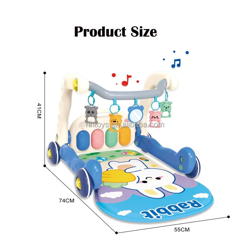 2 in 1 Walker Pedal Piano – Best for 0m+ Early Learning | Bacha Toys