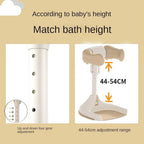 Baby Bath Stand with Adjustable 5 Levels – Foldable Infant Bath Shower Stand