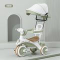 Kids Tricycle with Canopy – Stroller Style Ride On with Music & Lights