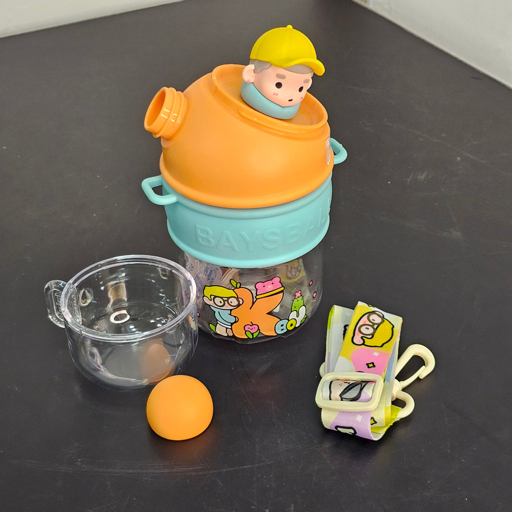 500ml Kids Water Bottle with Cup – Portable & Practical