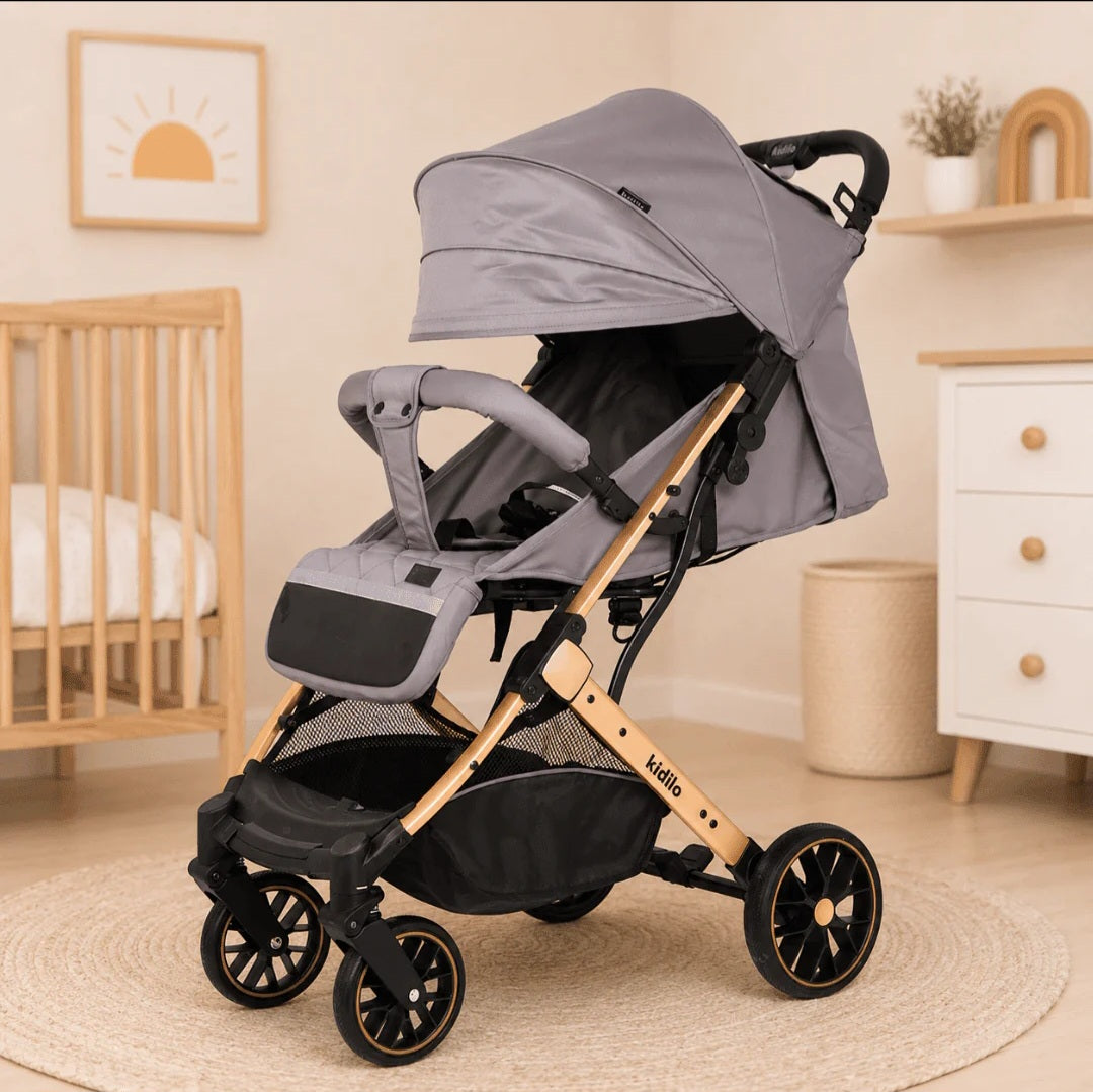 Kidilo K10G Baby Stroller & Pram – Lightweight Travel Stroller