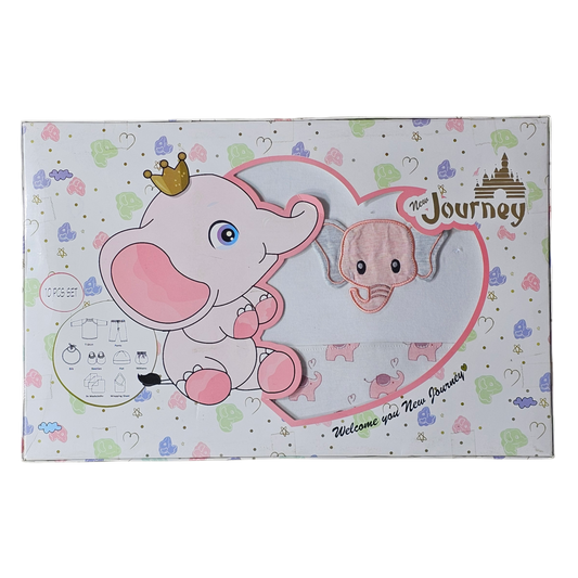 Welcome to New Journey Newborn Gift Set – 10 Pcs Baby Essentials | Bacha Toys