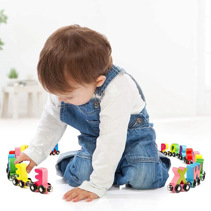 Letter Magnetic Train A to Z – 3D Wooden Alphabet Train | Bacha Toys