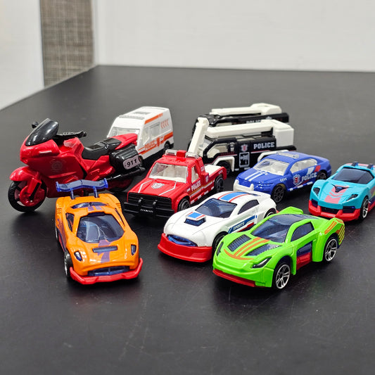 Alloy Model Die-Cast Car Series – 10 Pcs Set | Premium Metal Toy Cars for Kids | Bacha Toys