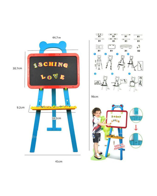 Learning Easel Writing Board – 2 in 1 Educational Fun for Kids - Bacha Toys