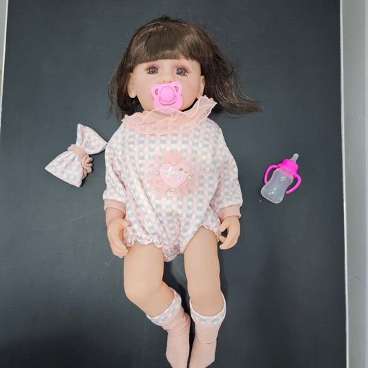 55cm Baby Silicone Doll – Lifelike Real Baby with Accessories | Bacha Toys