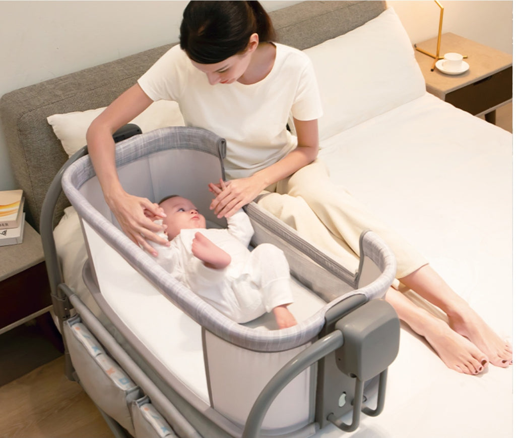 Deluxe 3-in-1 Baby Bassinet – Smart Electric Cradle & Bedside Sleeper | Bacha Toys Pakistan