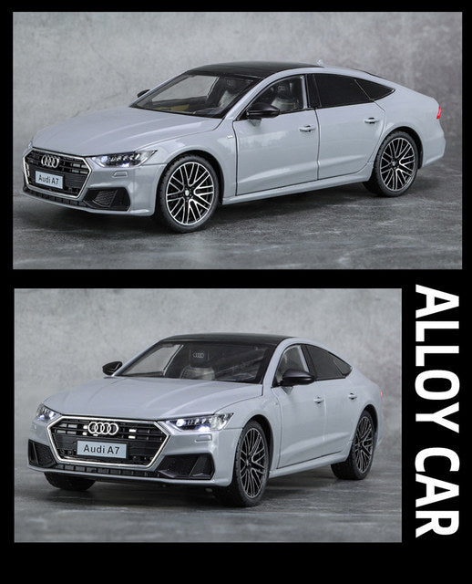 Audi A7 1:24 Scale Alloy Die-Cast Model Car – Pull-Back, Light & Sound Function