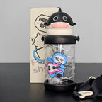 Plastic Water Bottle with Cup 650ml – Lightweight & Durable