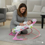 Baby Rocker – Infant to Toddler with Fold-Out Kickstand (0M+, 40 lbs / 18 kg) | Bacha Toys