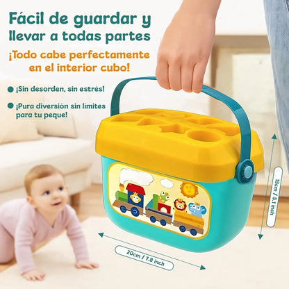 Baby’s First Blocks – 16-Piece Educational Building Set | Bacha Toys