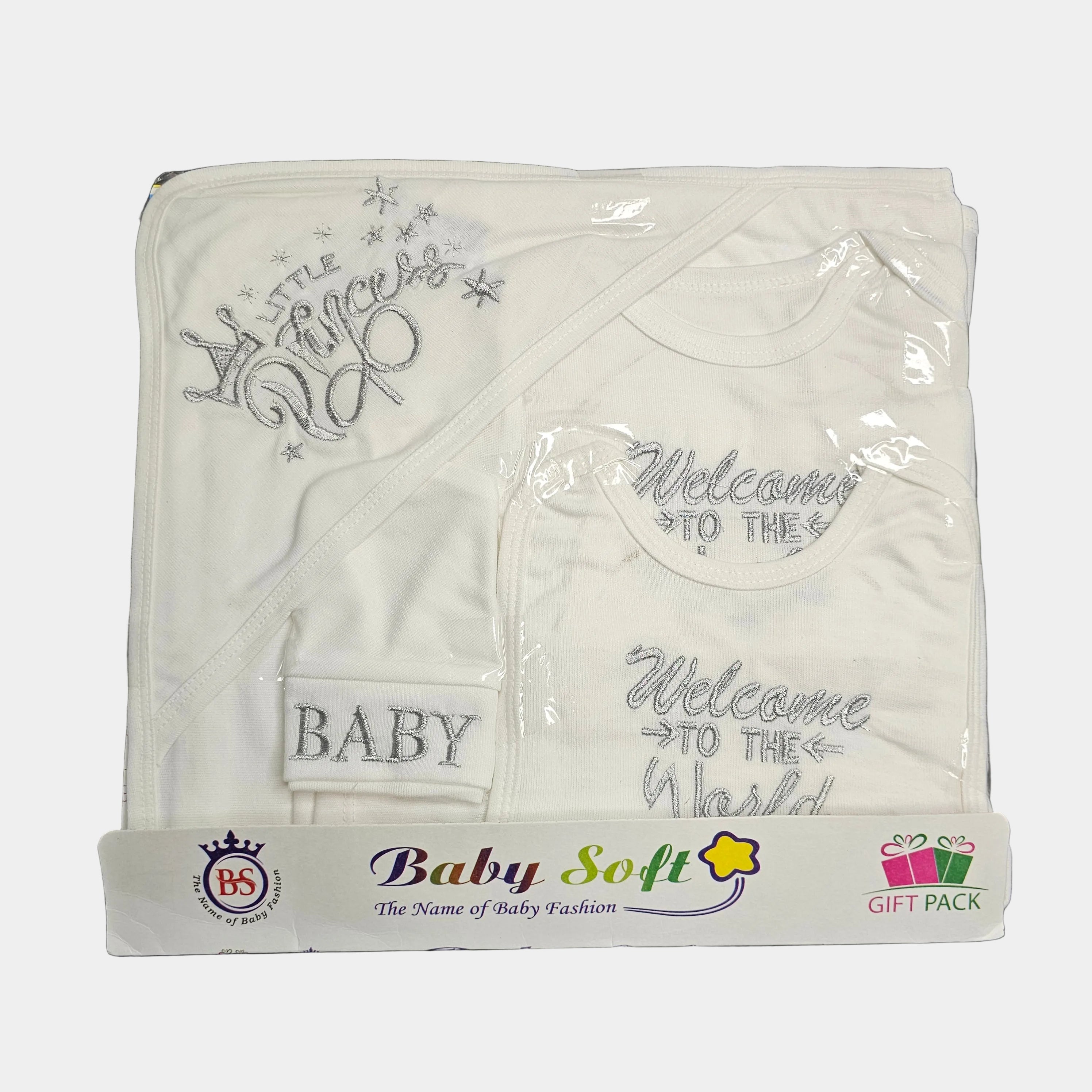 Welcome to the World Baby Dress Set – Newborn Baby Clothes | Bacha Toys
