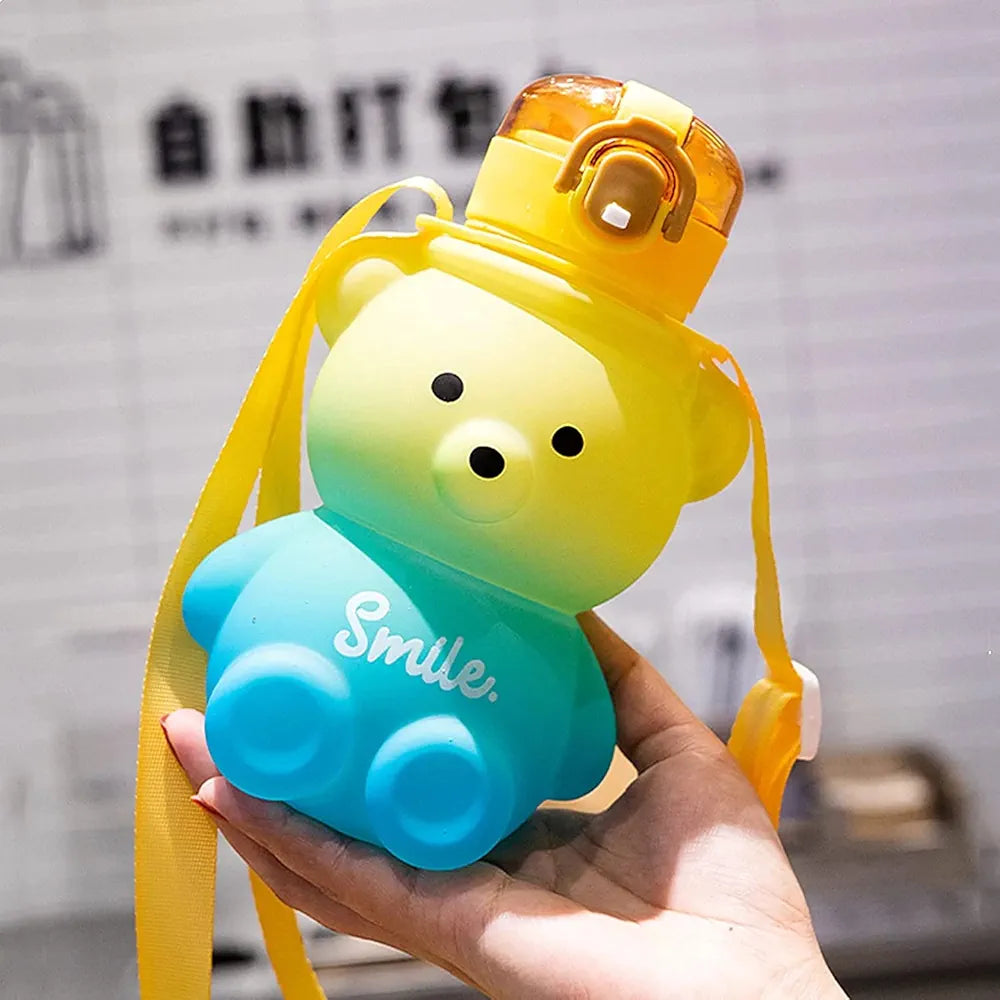 800ml Bear Water Bottle | Cute & Durable Kids Hydration Bottle – Bacha Toys
