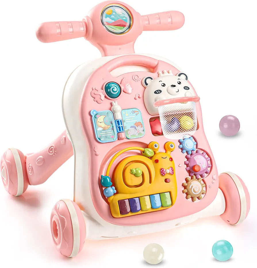 3-in-1 Baby Activity Walker with Music & Lights | Bacha Toys