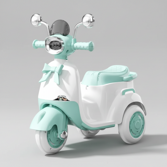 Kids Scooter Bike – Manual Ride-On with Lights & Music