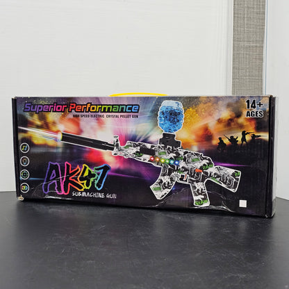 Superior Performance High-Speed Electric Crystal Pellet Gun AK47 Submachine Gun – Bacha Toys