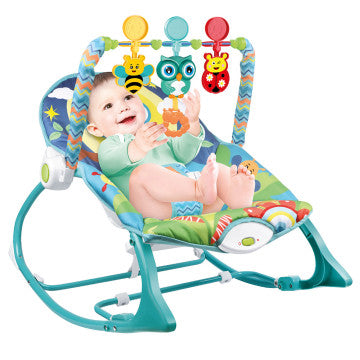 Baby Rocker – Infant to Toddler with Fold-Out Kickstand (0M+, 40 lbs / 18 kg) | Bacha Toys