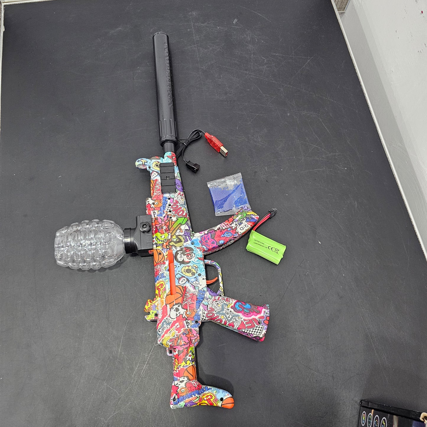 Superior Performance High-Speed Electric Crystal Pellet Gun MP5 Submachine Gun – Bacha Toys