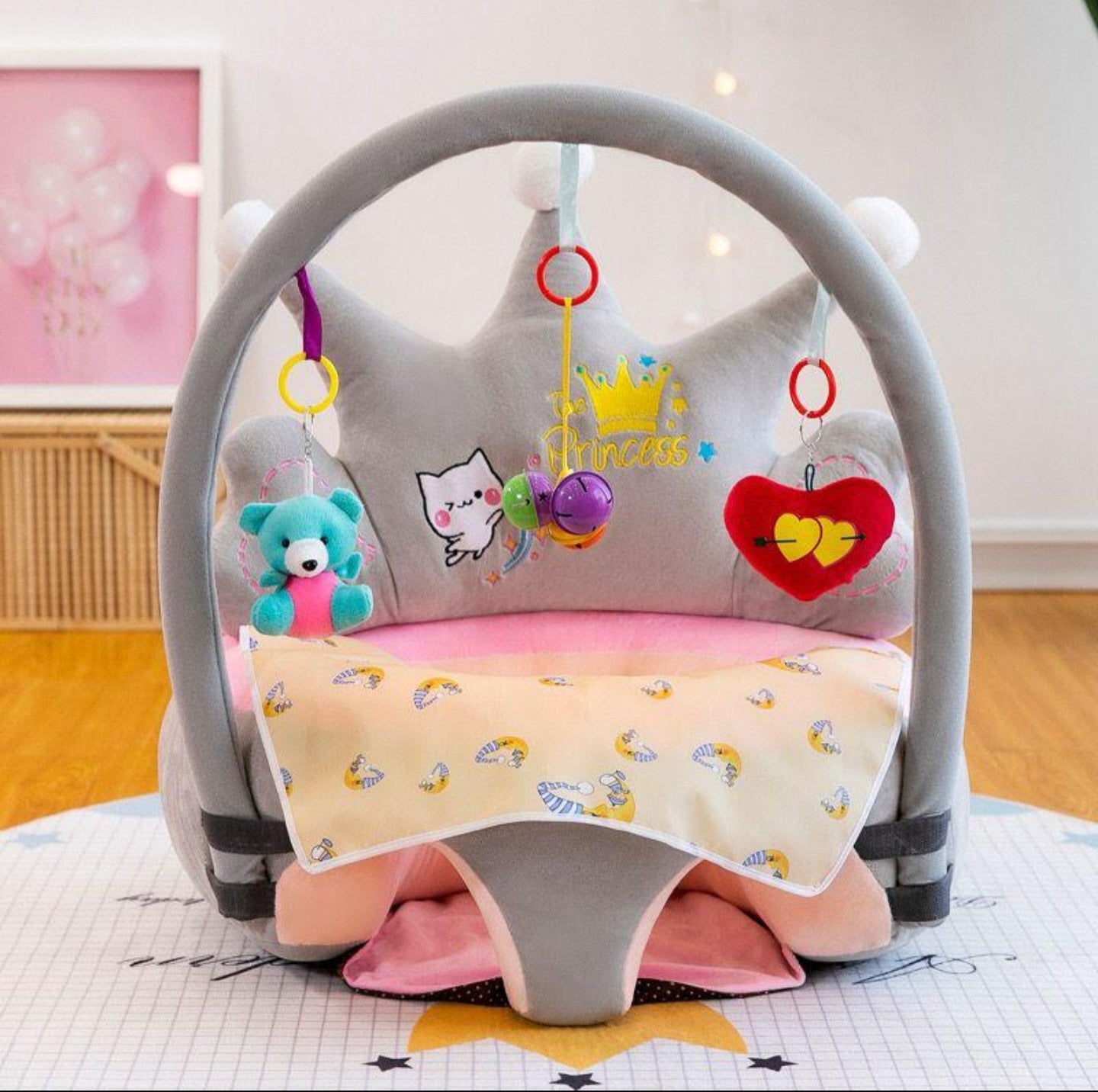Baby Sofa Rattle Floor Seat – Support, Comfort & Fun All in One | Bacha Toys