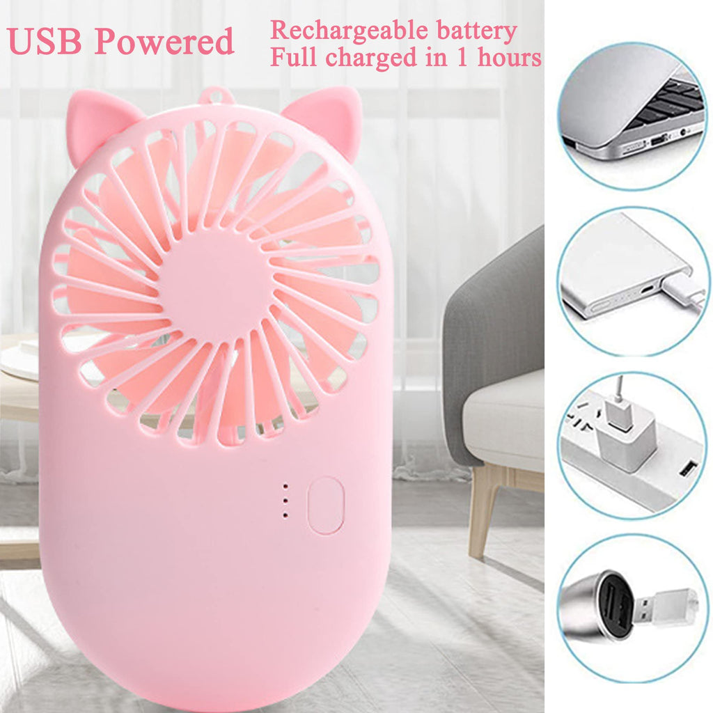 Mini Pocket Fan – Rechargeable Portable Cooling Fan