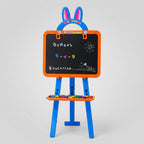3-in-1 Kids Magnetic Writing Board – White Board, Black Board & Learning Easel
