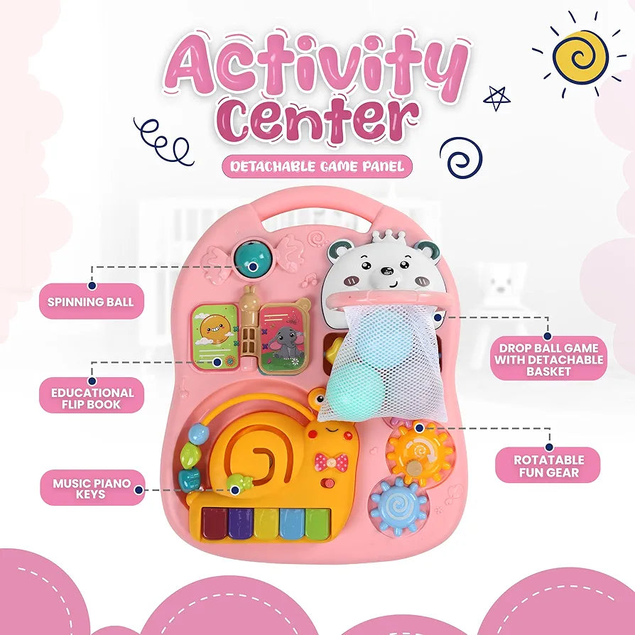 3-in-1 Baby Activity Walker with Music & Lights | Bacha Toys