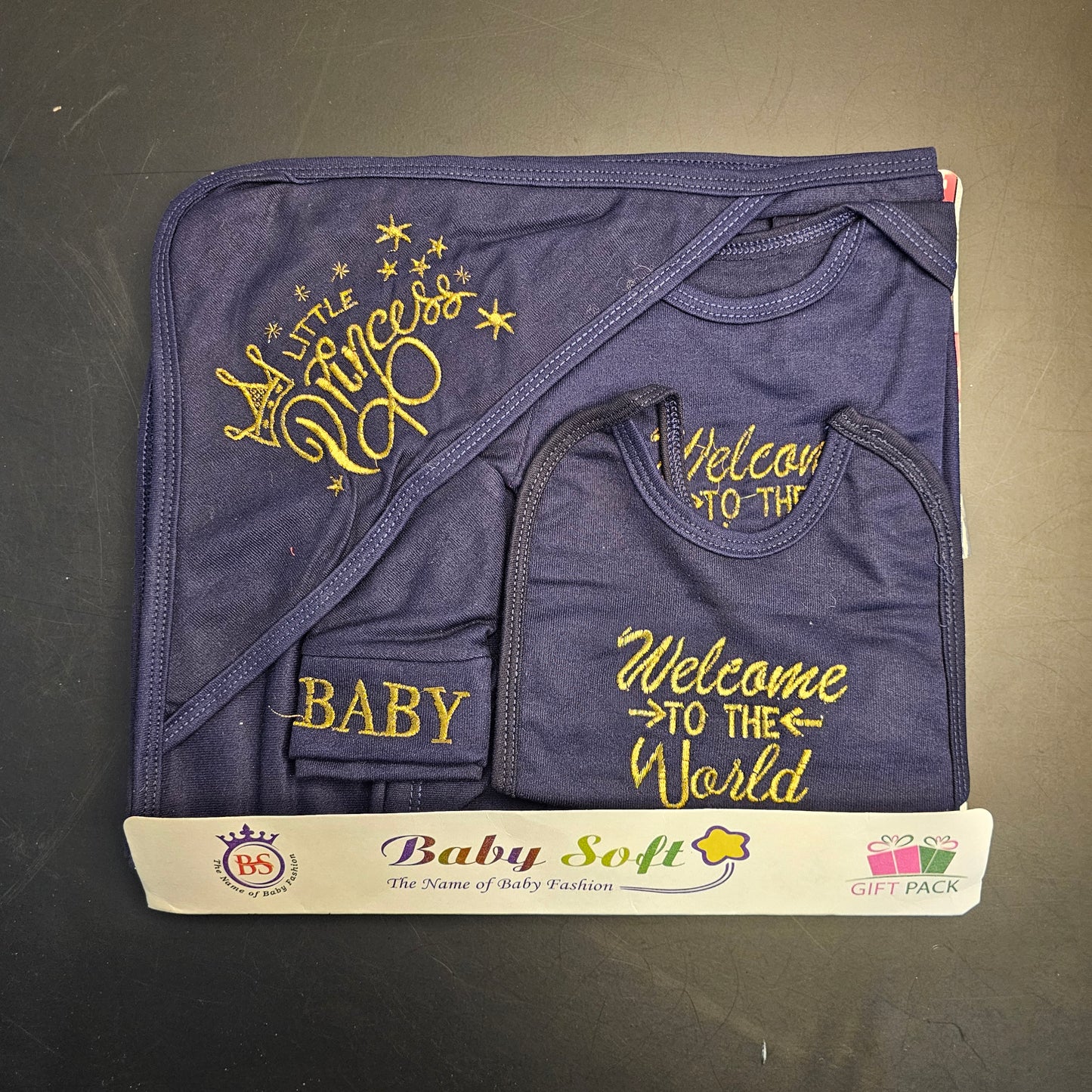Welcome to the World Baby Dress Set – Newborn Baby Clothes | Bacha Toys