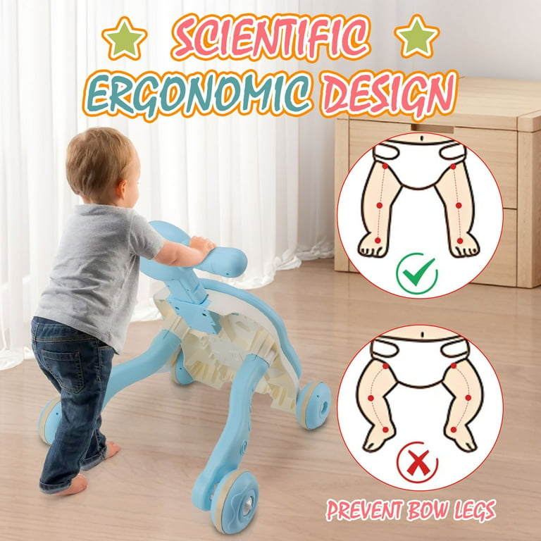 3-in-1 Baby Activity Walker with Music & Lights | Bacha Toys