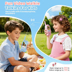 Kids Rechargeable Video Walkie Talkie Toy – Long Range Communication Set