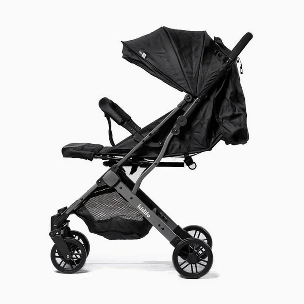 Kidilo K8 Pro Baby Stroller – Black | Bacha Toys