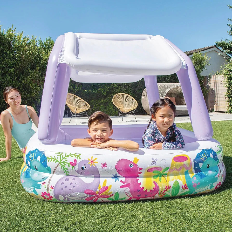 Intex Sun Shade Baby Pool – Kids Inflatable Swim Center Pool #57470