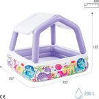 Intex Sun Shade Baby Pool – Kids Inflatable Swim Center Pool #57470