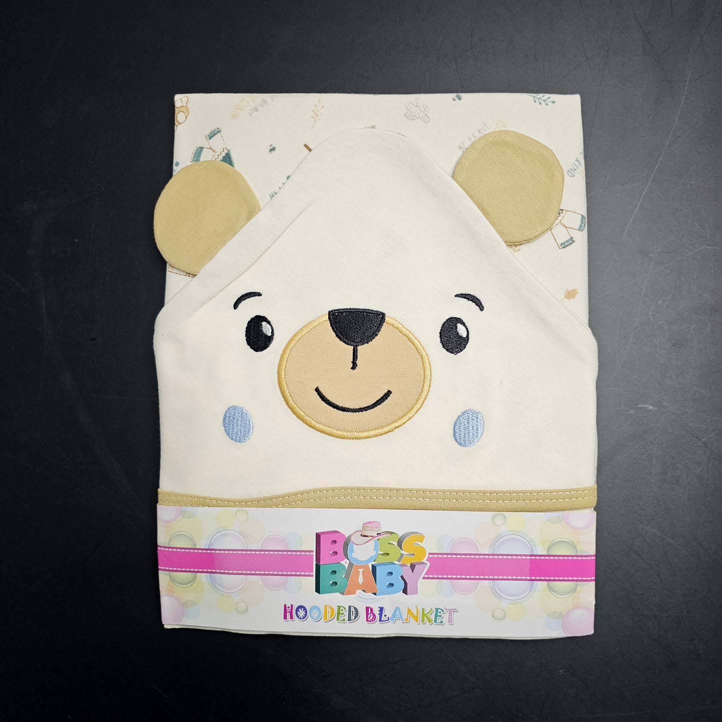 Bear Hooded Baby Blanket – Soft & Cozy Newborn Blanket | Bacha Toys