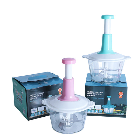 Hand Pat Good Eater – 1.5L Multifunction Manual Food Chopper & Baby Food Maker | Bacha Toys