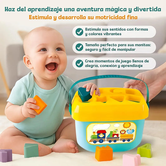 Baby’s First Blocks – 16-Piece Educational Building Set | Bacha Toys