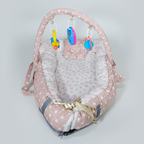 Baby Bedset with Rattles & Head Cushion – Cotton Fabric | Comfortable & Safe | Bacha Toys