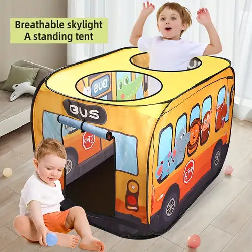 Bus Shape Kids Tent – Foldable Playhouse for Fun & Travel | Bacha Toys