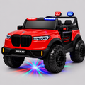Kids 2-Seater Electric Car – Leather Seat Ride-On Jeep (M-27 RED)