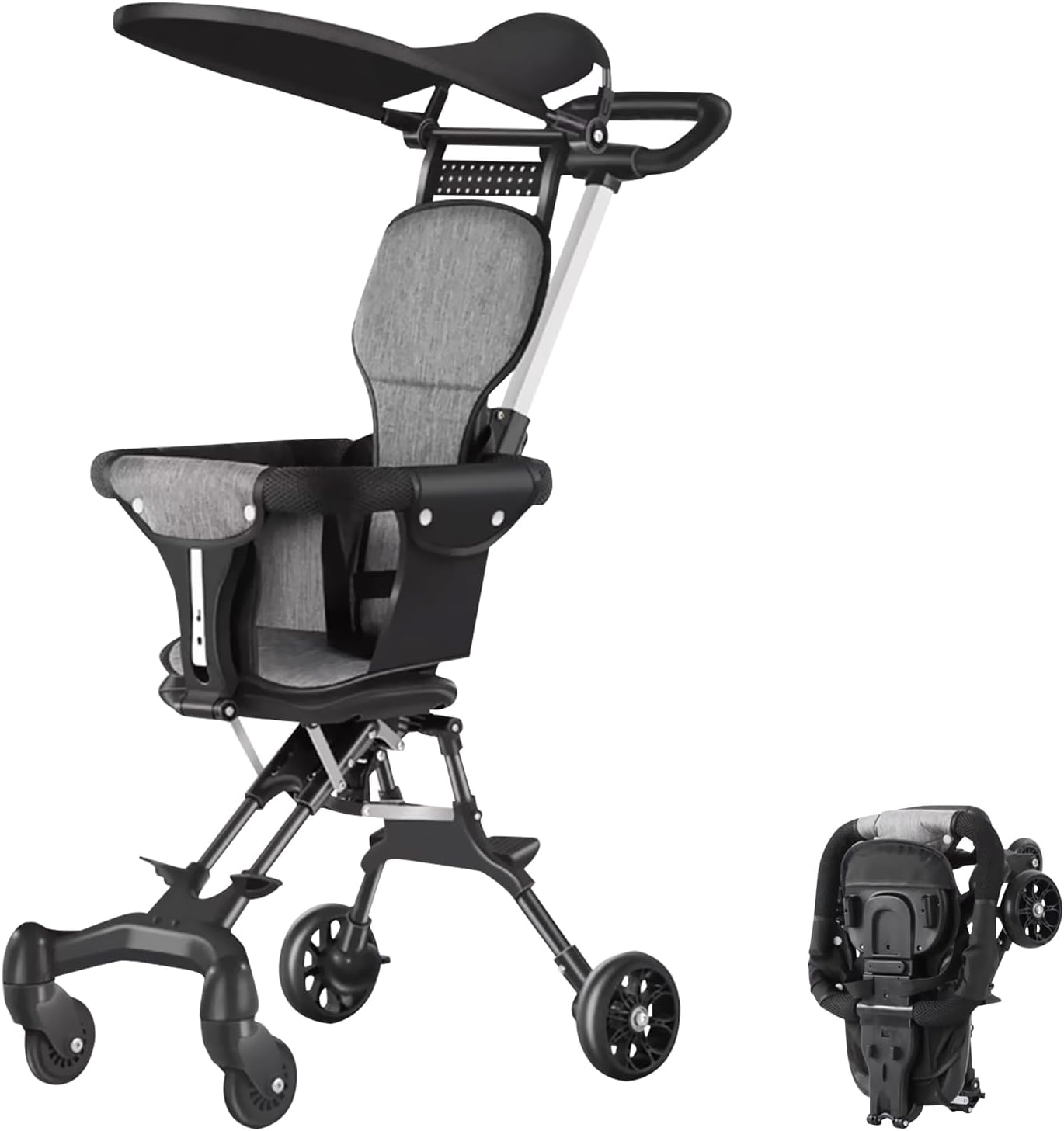 Two-Way Push Compact Baby Stroller – Lightweight & Anti-Rollover Design | Bacha Toys