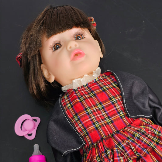 55cm Baby Silicone Doll – Lifelike Real Baby with Accessories | Bacha Toys