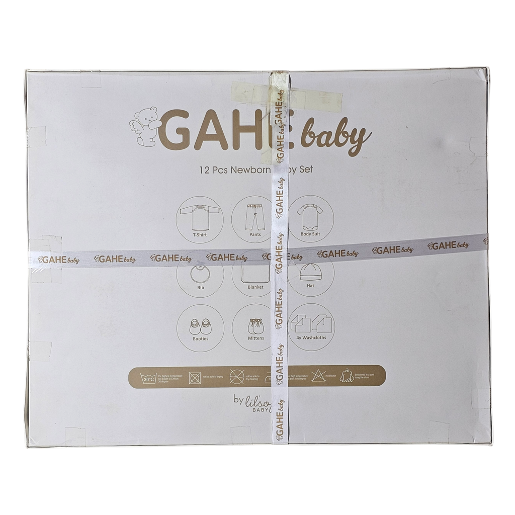 Gahe Baby 12 Pcs Newborn Baby Set – Complete Clothing & Care Essentials | Bacha Toys