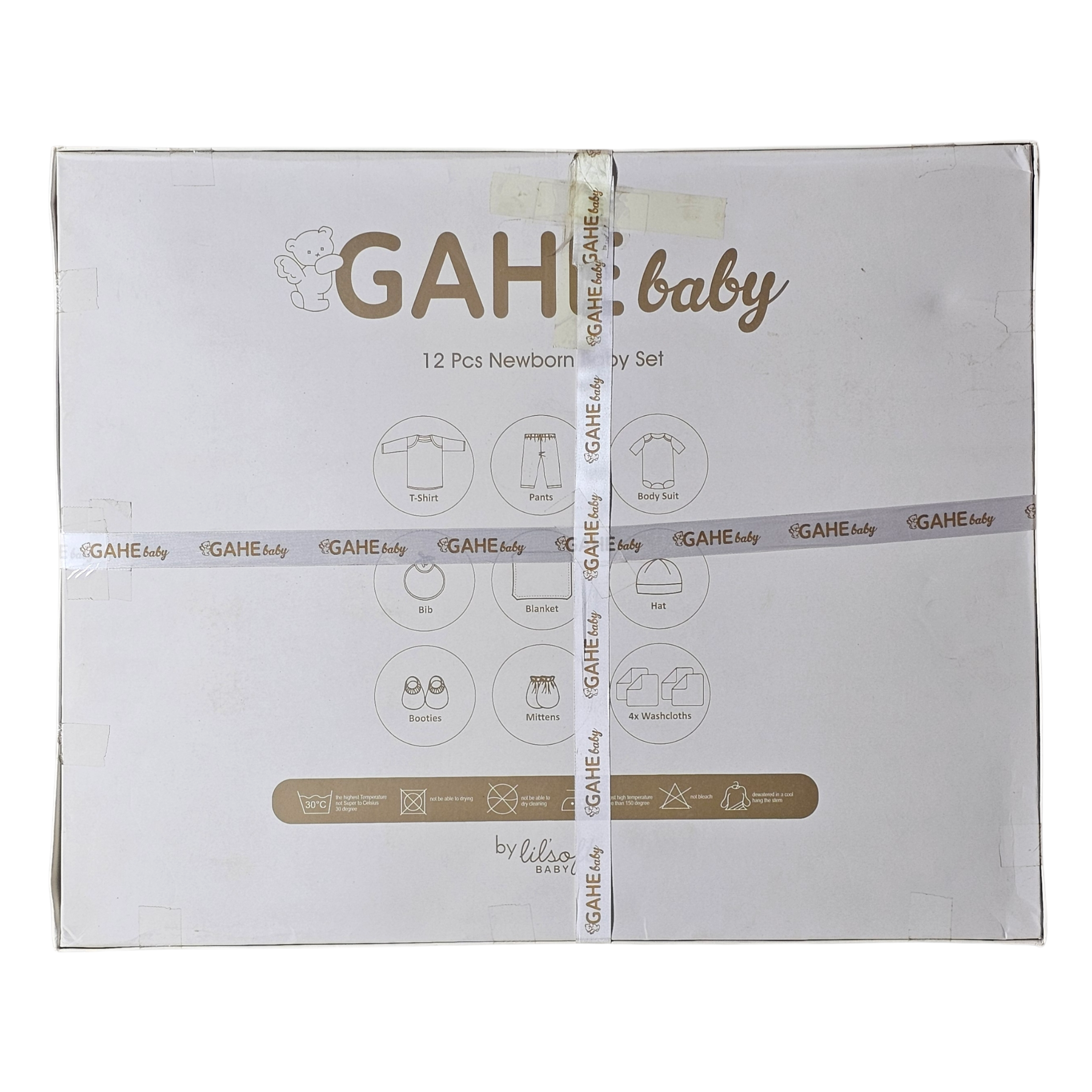 Gahe Baby 12 Pcs Newborn Baby Set – Complete Clothing & Care Essentials | Bacha Toys