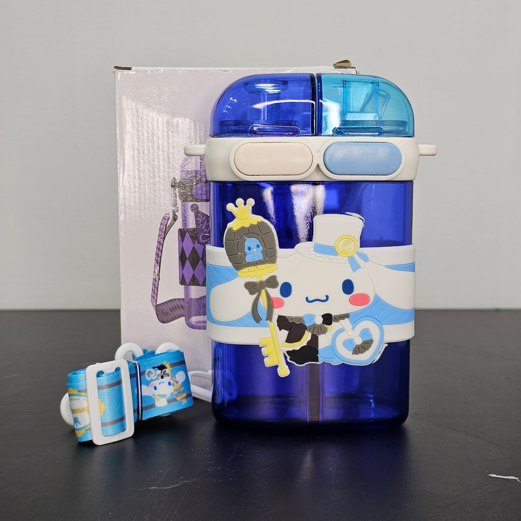 2-in-1 Kids Water Bottle 600ml – Straw & Sipper