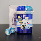2-in-1 Kids Water Bottle 600ml – Straw & Sipper